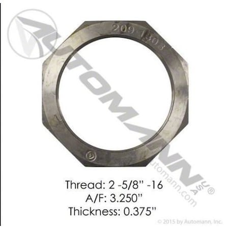 Automann Nut, Spindle, Front Axle, Outer 209.1308